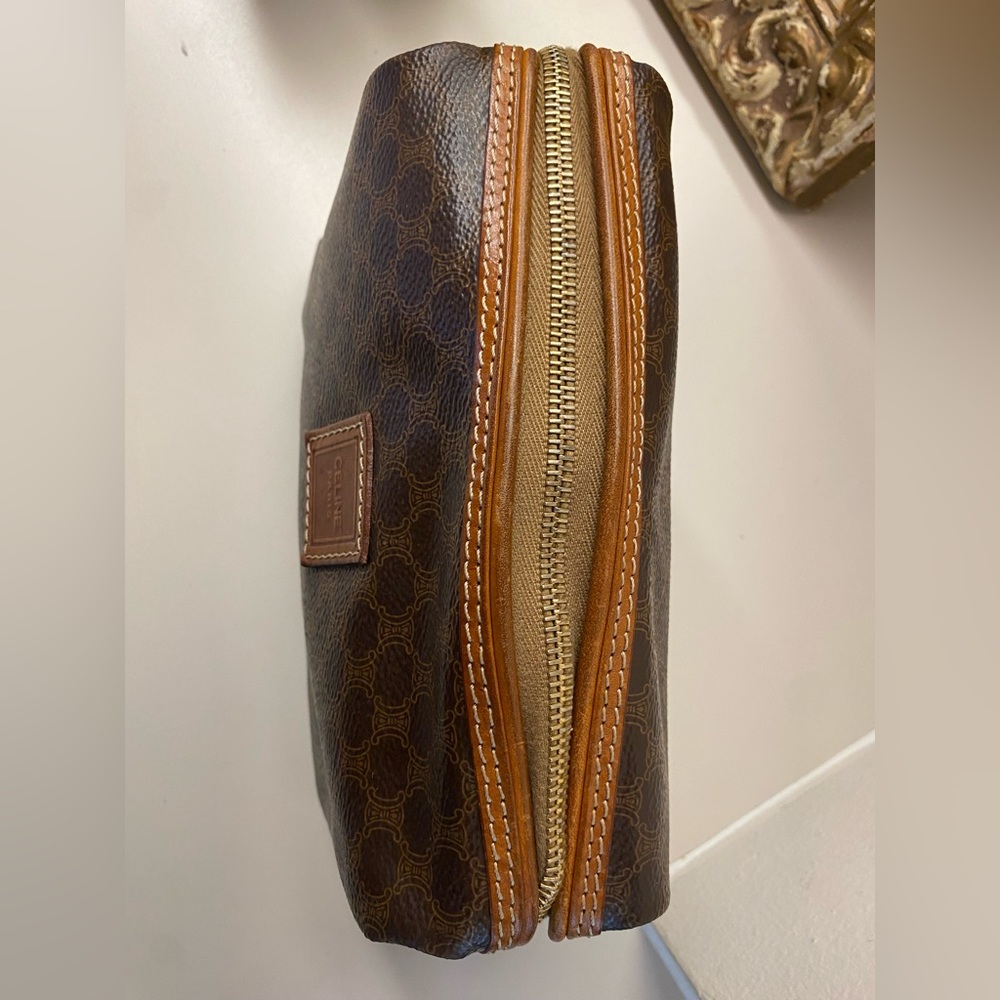 Celine Doctor’s Bag Vintage Macadam Triomphe. Frame Opening Travel/Cosmetics. - Picture 3 of 13